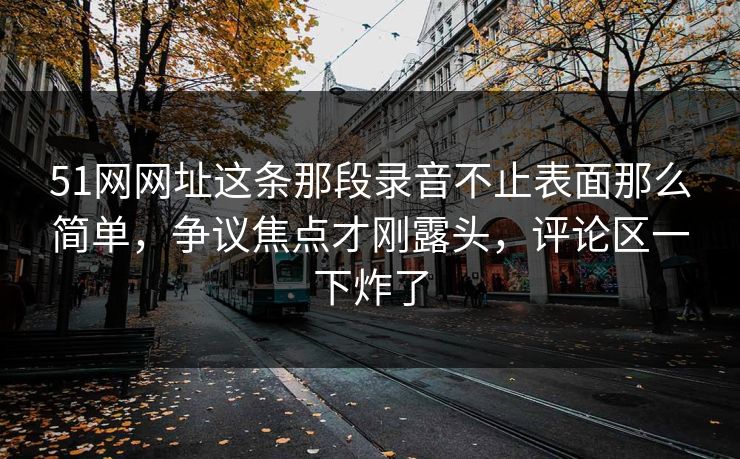 51网网址这条那段录音不止表面那么简单,争议焦点才刚露头,评论区一下炸了